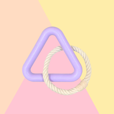 Jouet à mâcher Triangle Lila